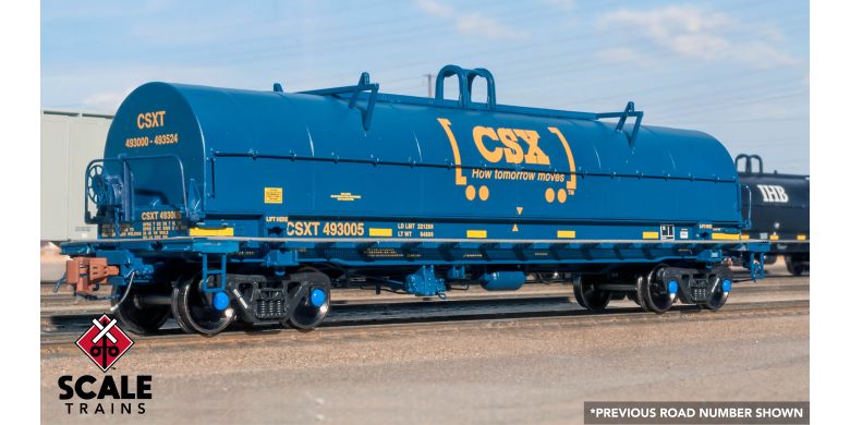 Rivet Counter HO Scale Thrall-Trinity 42 Single-Hood Coil Steel Car, CSX/Boxcar Logo / 493449 /