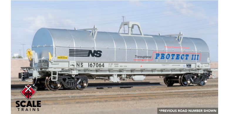 Rivet Counter HO Scale Thrall-Trinity 42 Single-Hood Coil Steel Car, Norfolk Southern/Protect III / 167004 /