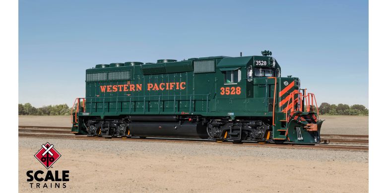 Rivet Counter HO Scale EMD GP40 Phase IIc, Western Pacific/Perlman Green / 3544 / DC/DCC Ready