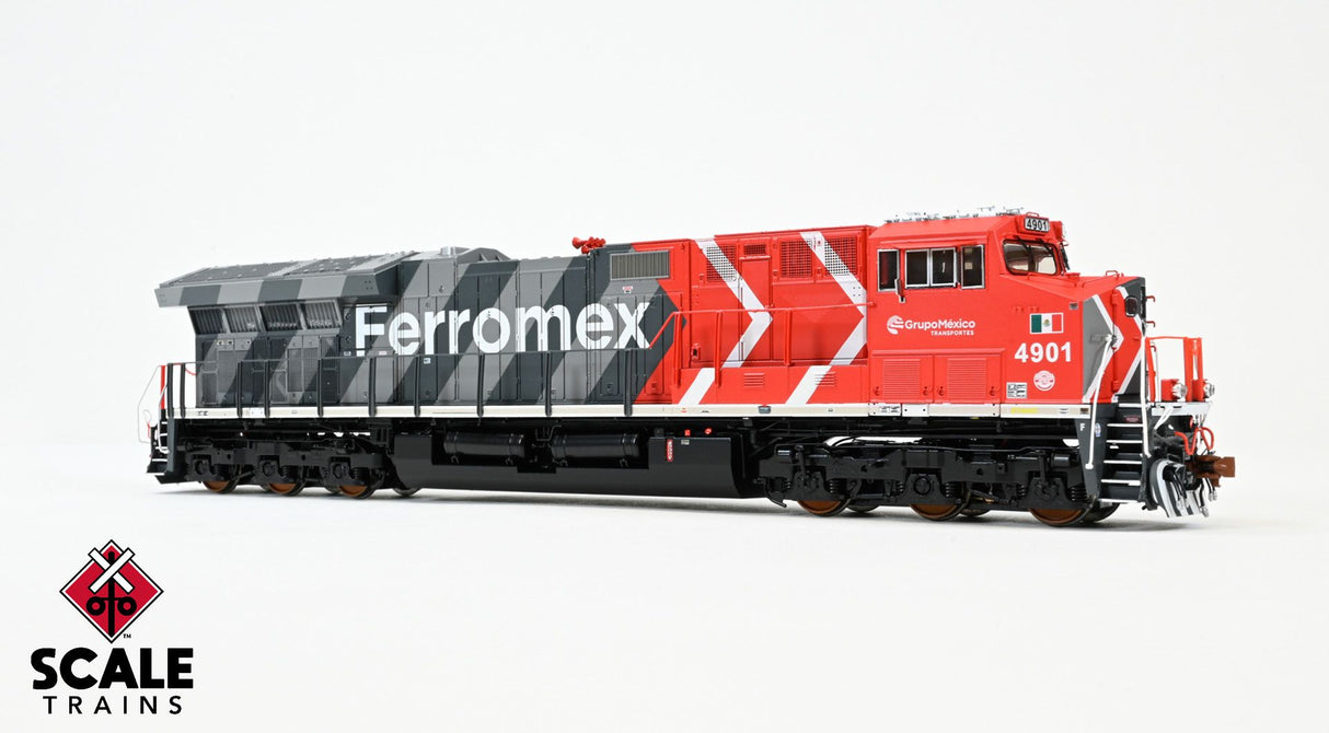 Rivet Counter HypoTypical HO Scale GE ET44AC, Ferromex/Zebra / 4924 / DC/DCC Ready