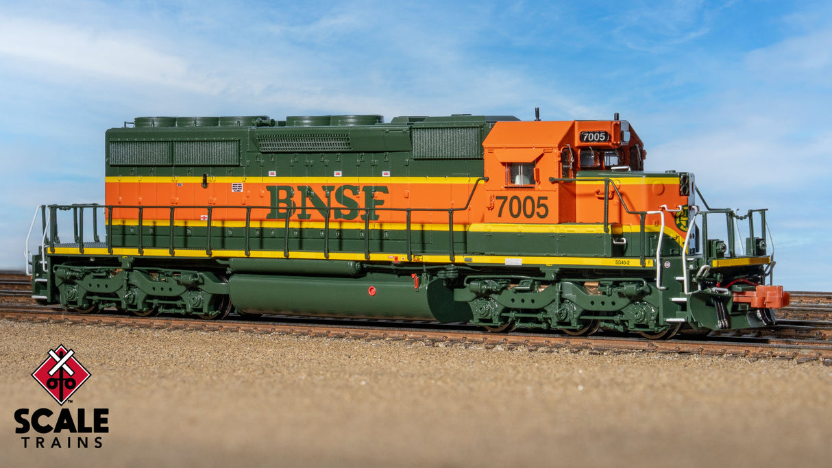 Rivet Counter N Scale EMD SD40-2, BNSF/Heritage/Small Circle-Cross Nose Logo / 7033 / DC/DCC Ready