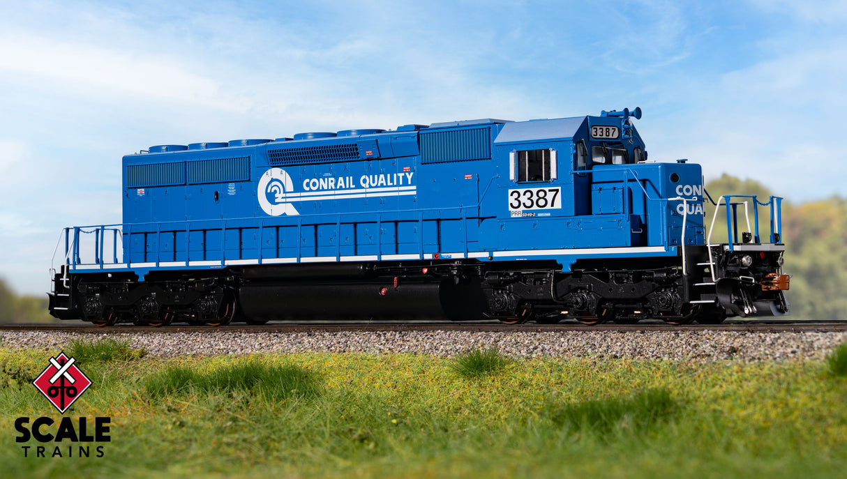 Rivet Counter HO Scale EMD SD40-2, Norfolk Southern (NS) / Patched/ex-Conrail "Quality"/Ditch Lights / 3387 / DC/DCC Ready