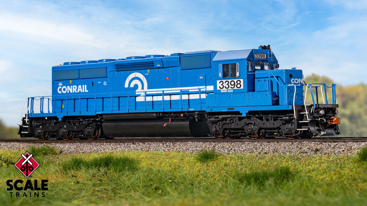 Rivet Counter HO Scale EMD SD40-2, Norfolk Southern (NS) / Patched/ex-Conrail/Ditch Lights / 3398 / DCC & Sound Equipped