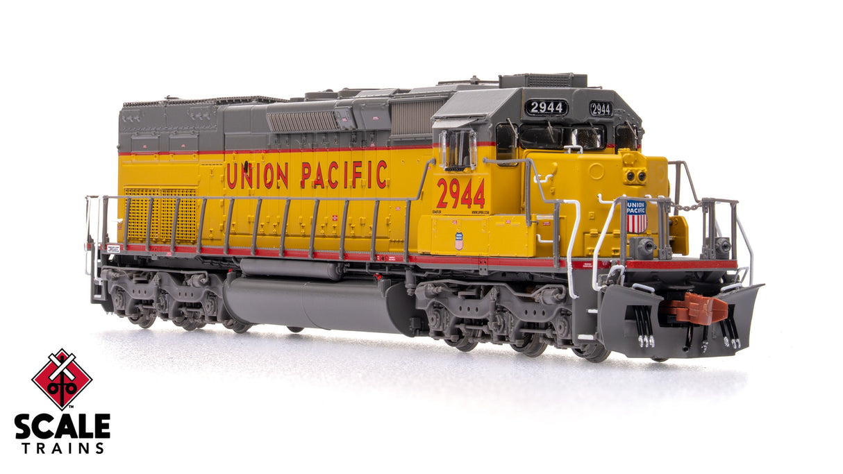 Rivet Counter N Scale EMD SD40T-2, Union Pacific (UP) / 88" Nose/Ditch Lights / 2944 / DCC & Sound Equipped