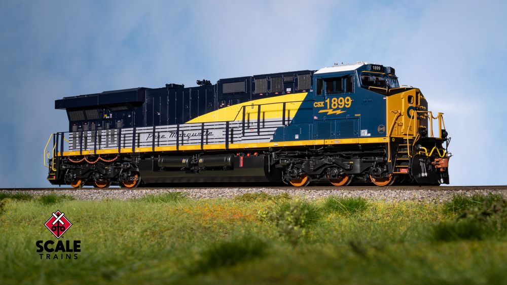 Rivet Counter HO Scale GE ES44AH, CSX/Heritage/Pere Marquette/PM #1899 / 1899 / DC/DCC Ready