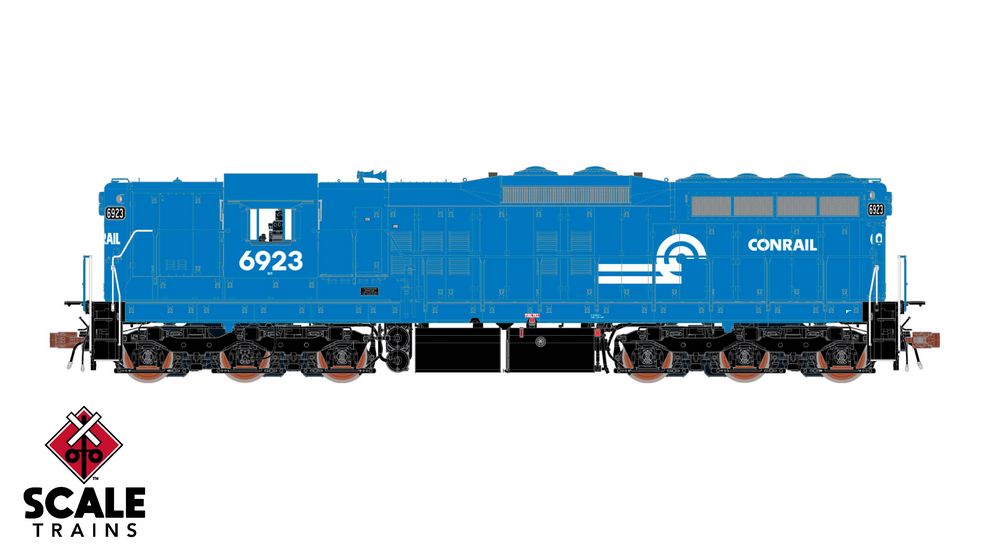 Scaletrains Rivet Counter HO Scale EMD SD9, Conrail/Can Opener / 6923 / DC/DCC Ready