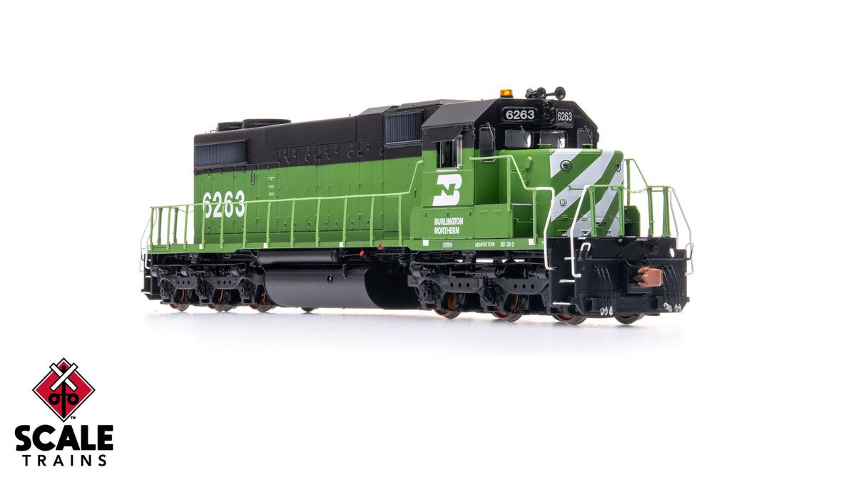Rivet Counter HO Scale EMD SD38-2 w/o Dynamic Brakes, Burlington Northern (BN) / 6263 / DC/DCC Ready