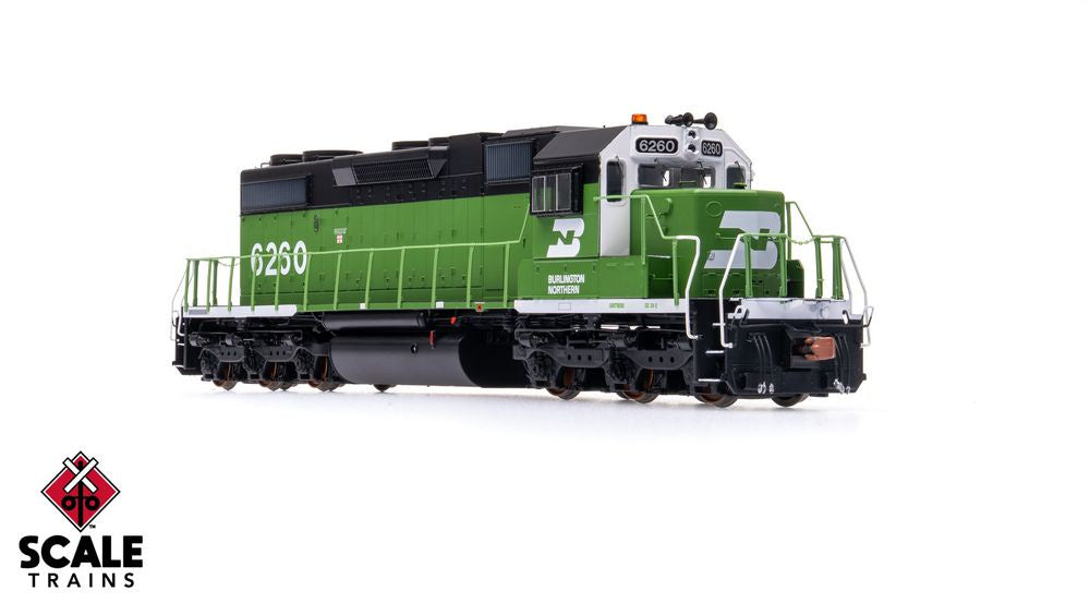 Rivet Counter HO Scale EMD SD38-2, Burlington Northern (BN) /White Face/Beacon / 6260 / DC/DCC Ready