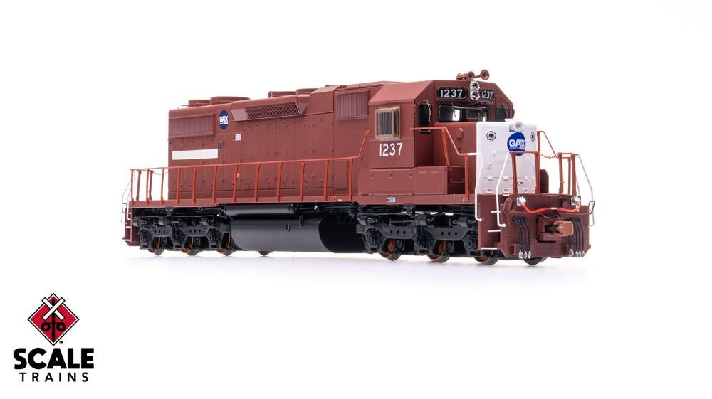 Rivet Counter HO Scale EMD SD38-2, GATX / ex-Reserve Mining/Patched White Stripe / 1237 / DCC & Sound Equipped