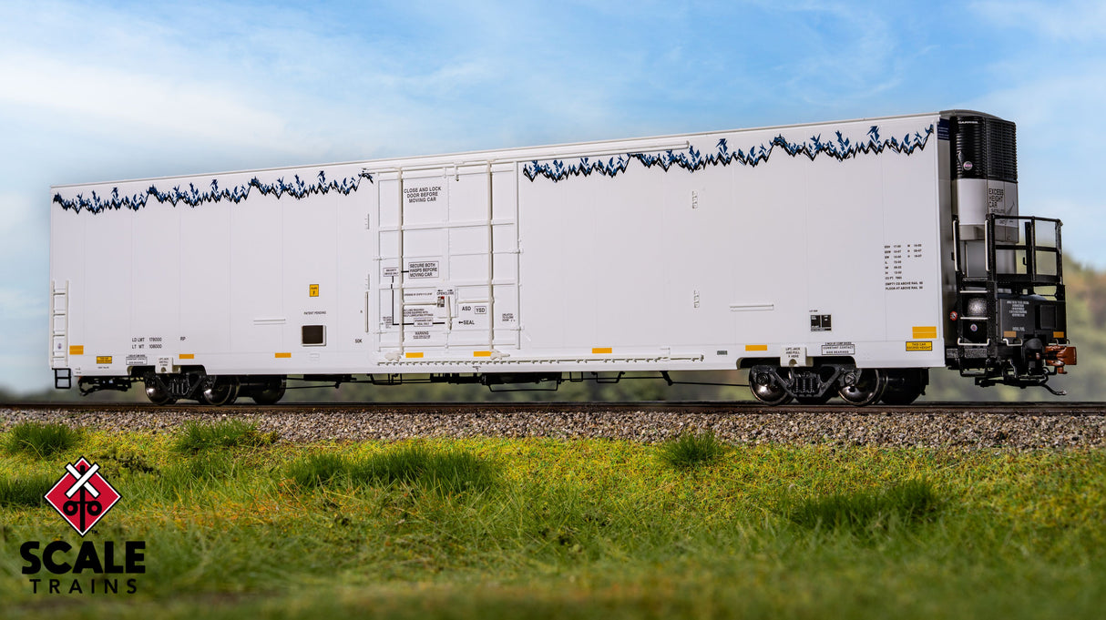 Rivet Counter HO Scale Trinity 82' 7883 Mechanical Reefer w/sound, Data Only/Roofline Icicles/Carrier / No # /