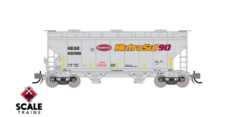 Rivet Counter N Scale Gunderson 3250 Covered Hopper, Keg River Chemical/ex-AOKX Patched/Billboard/KEGX / 450191 /