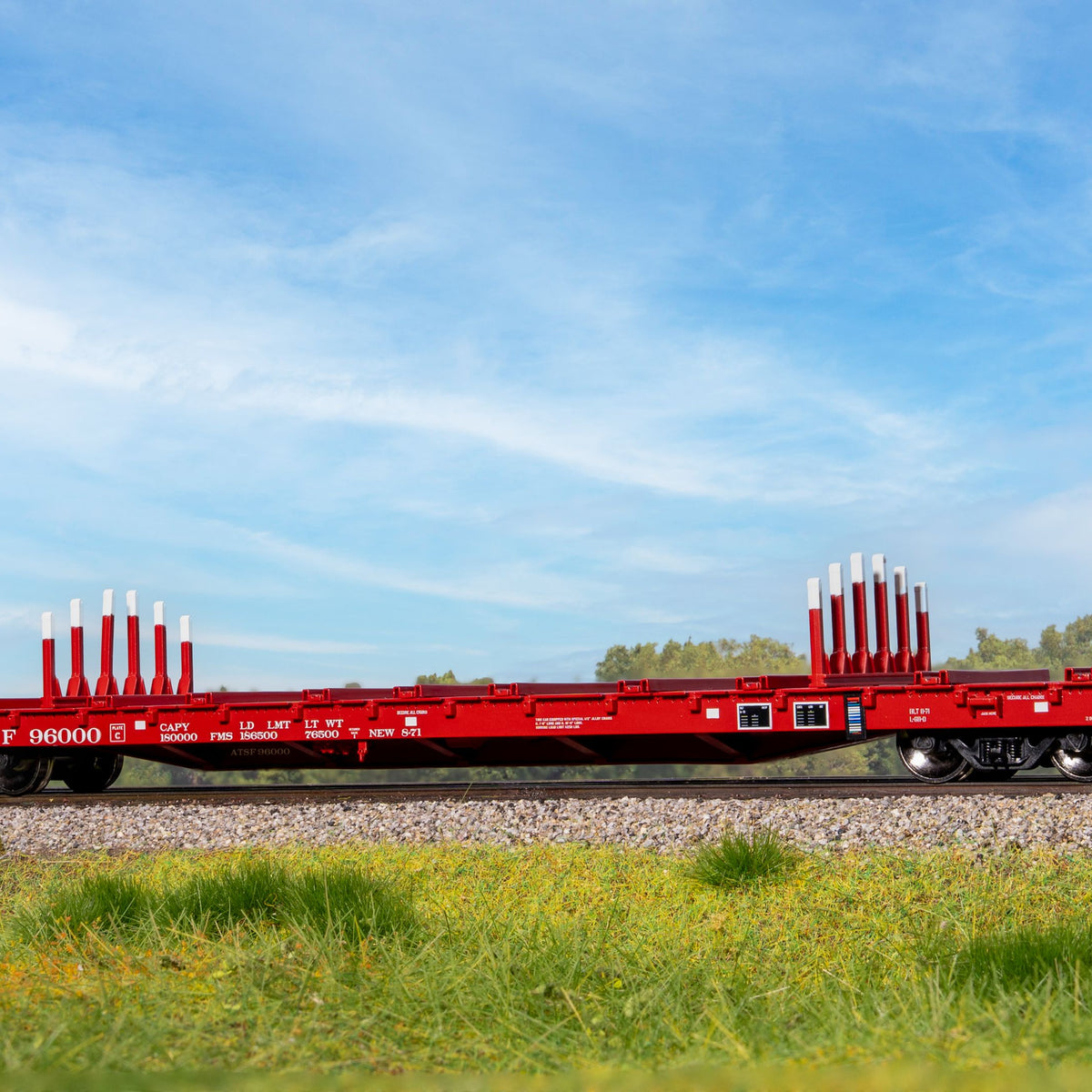 Rivet Counter HypoTypical HO Scale BSC F68BH Finger Rack Flatcar, Sant ...