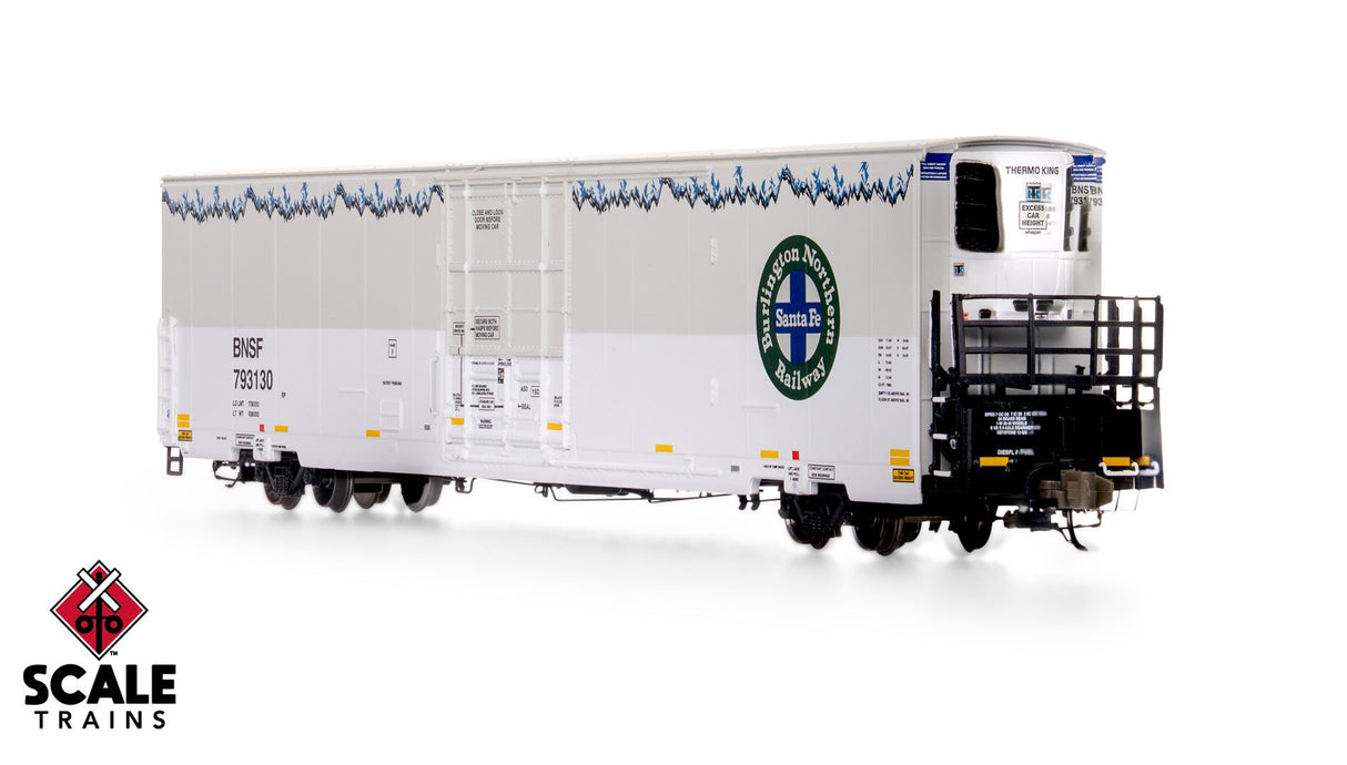 Rivet Counter N Scale Trinity 82' 7883 Mechanical Reefer w/sound, BNSF/Roofline Icicles/Patched/Late Thermo King HVAC / 793130 /
