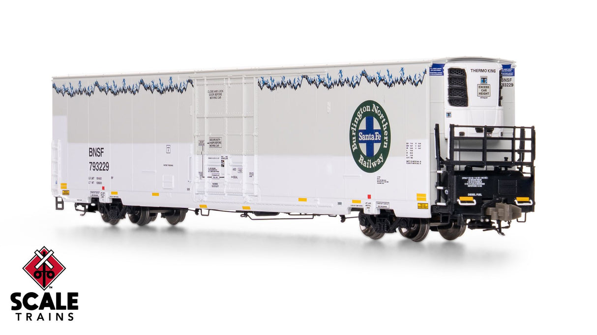 Rivet Counter N Scale Trinity 82' 7883 Mechanical Reefer w/sound, BNSF/As Delivered/Roofline Icicles/Carrier HVAC / 793056 /