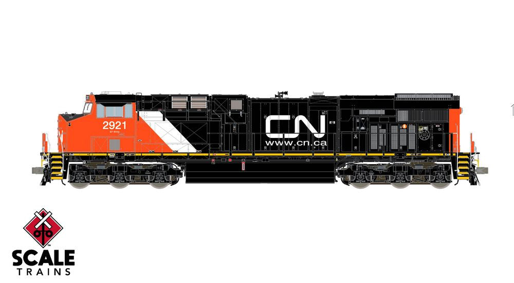 Scaletrains Rivet Counter HO Scale GE ES44AC, Canadian National (CN) / 2921 / DCC & Sound Equipped