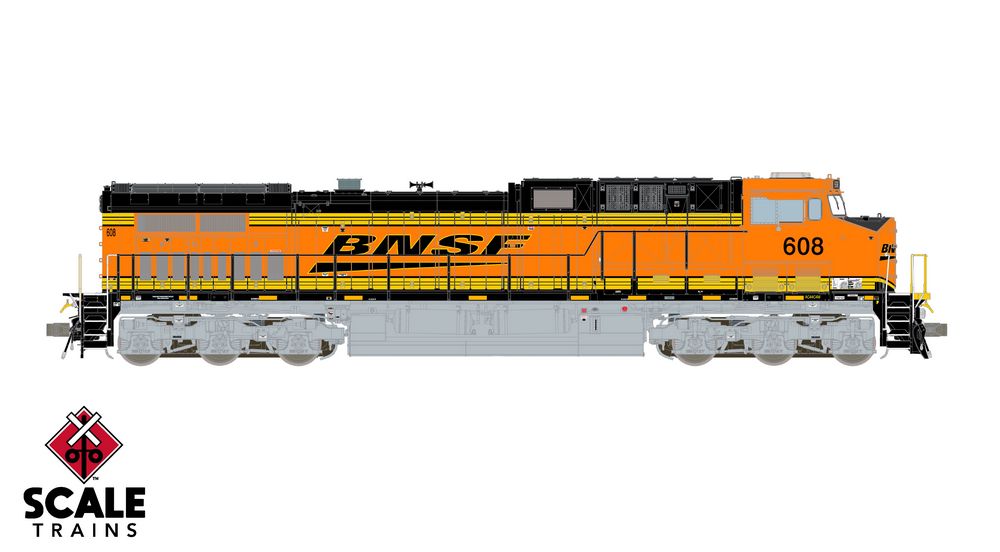 Scaletrains Rivet Counter HO Scale GE AC44C4M, BNSF / Heritage III / PTC #608 DCC & Sound Equipped