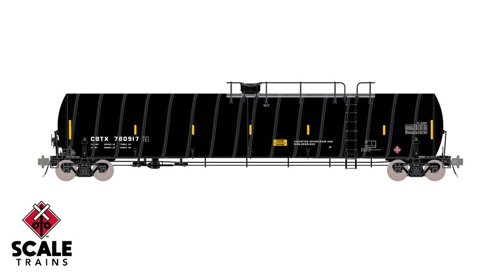 Scaletrains Rivet Counter HO Scale ARI 33K Gallon Spiral Jacketed Tank Car, CIT Group/As Delivered/LPG/Intermediate/CBTX - #780945