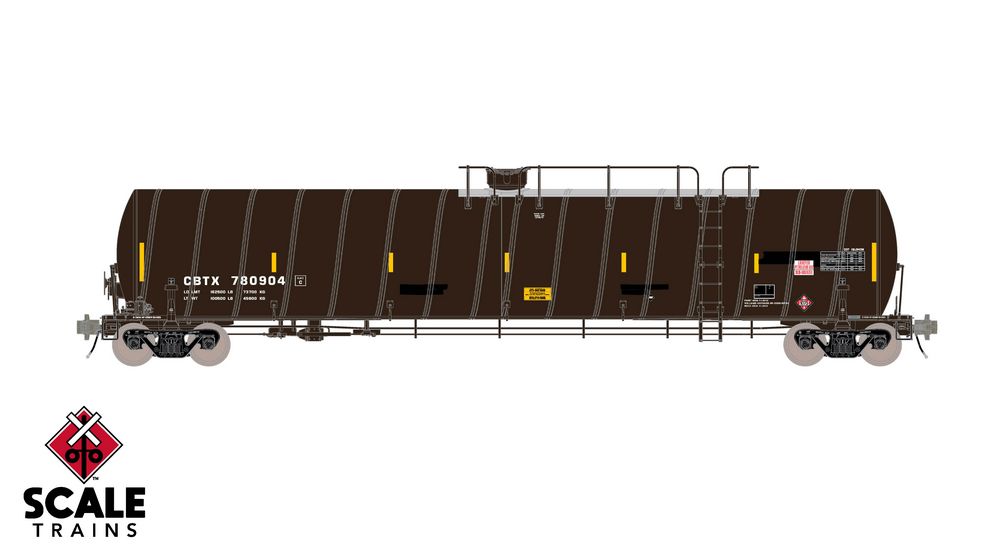 Scaletrains Rivet Counter HO Scale ARI 33K Gallon Spiral Jacketed Tank Car, CIT Group/Faded/LPG/Intermediate/CBTX - #780904