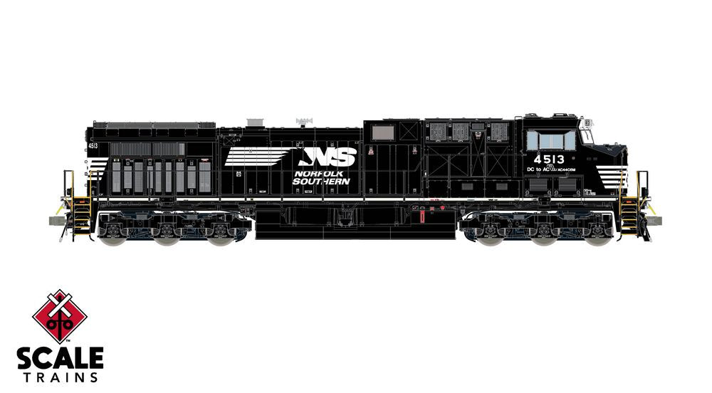 Scaletrains Rivet Counter HO Scale Wabtec AC44C6M, Norfolk Southern / Horsehead / Sinewave #4513 #DC / DCC Ready