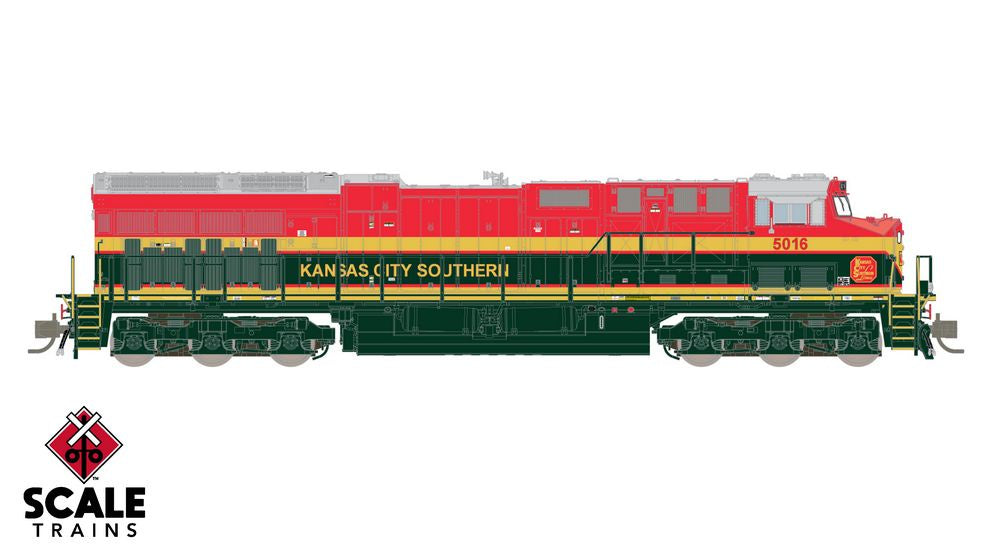 Scaletrains Rivet Counter N Scale GE ET44AC, Kansas City Southern/Belle / 5023 / DC/DCC Ready