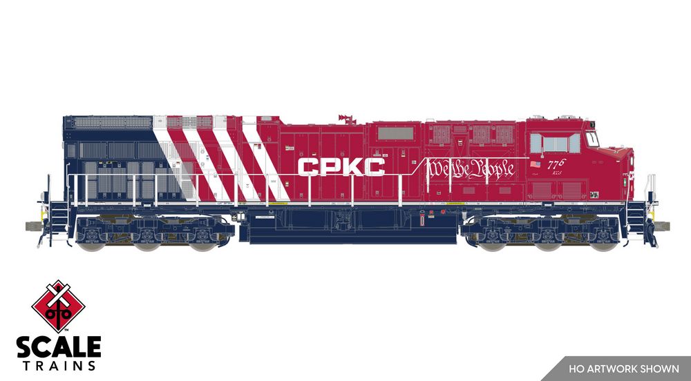 Scaletrains Rivet Counter N Scale GE ET44 - Canadian Pacific (CPKC) #776 (America250) - DC / DCC Ready