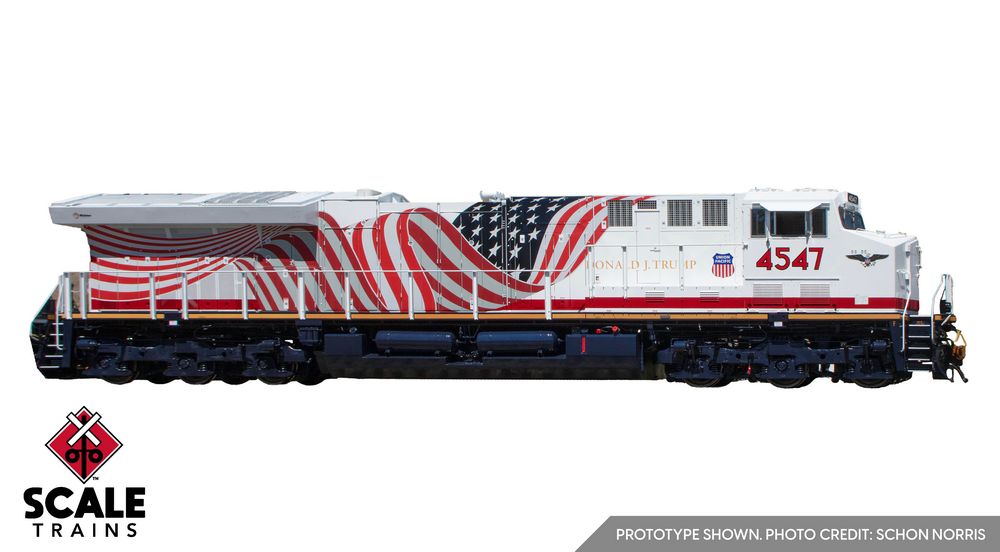 Scaletrains Rivet Counter N Scale GE ET44 - Union Pacific Pacific (UP) #4547 (Donald Trump) - DC / DCC Ready