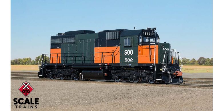 Scaletrains Museum Quality HO Scale EMD SDL39, Soo Line/Bandit (Run 1), 582/DCC/Sound Ready - SXT70027