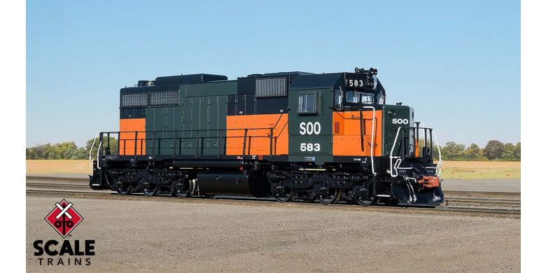 Scaletrains Museum Quality HO Scale EMD SDL39, Soo Line/Bandit (Run 1), 583/DCC/Sound Ready - SXT70029
