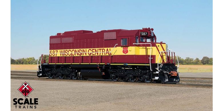 Scaletrains Museum Quality HO Scale EMD SDL39, Wisconsin Central (Run 1), 587/DCC/Sound Ready/CrÂ¨me/Without DitchLights - SXT70037