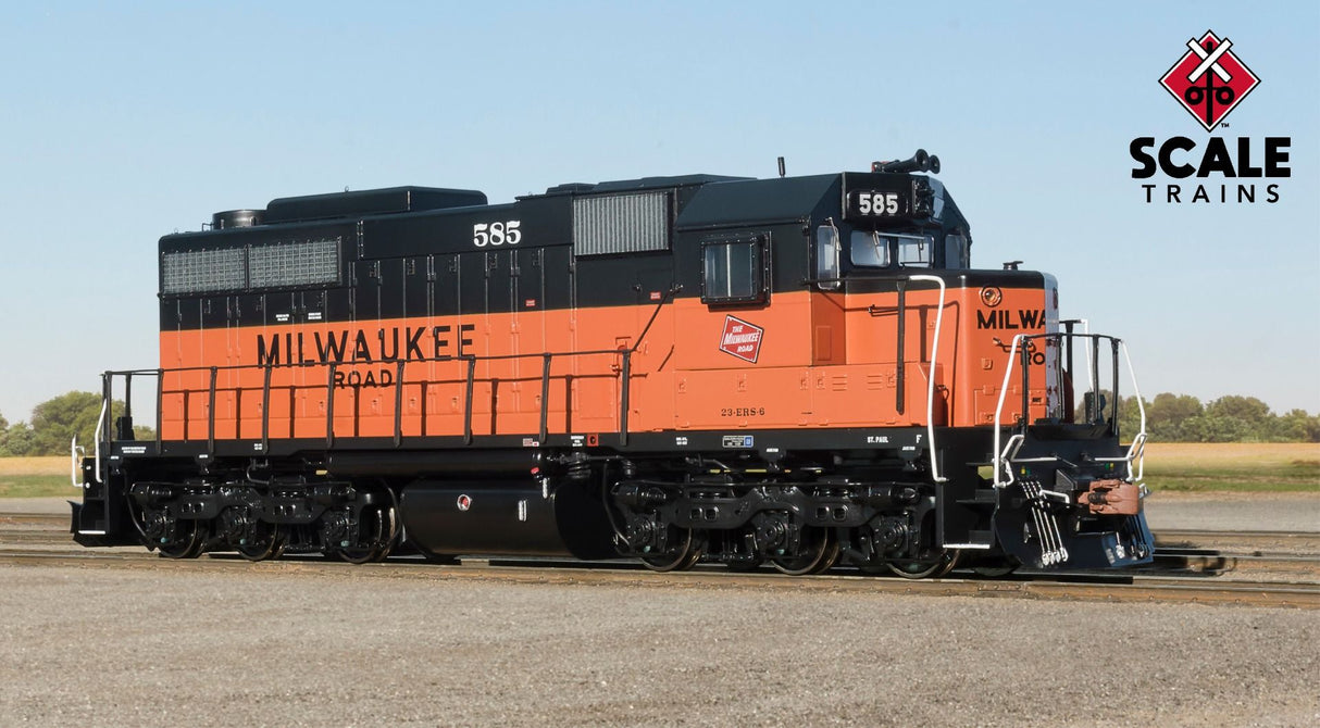 Scaletrains HO Museum Quality HO Scale EMD SDL39, Milwaukee Road/Billboard Lettering / 585 / DCC & Sound Equipped