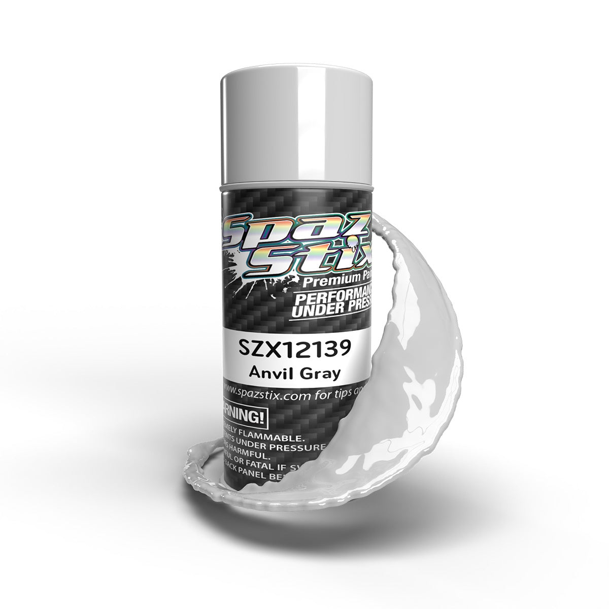 Spaz Stix Anvil Gray Aerosol Paint, 3.5oz Can - SZX12139
