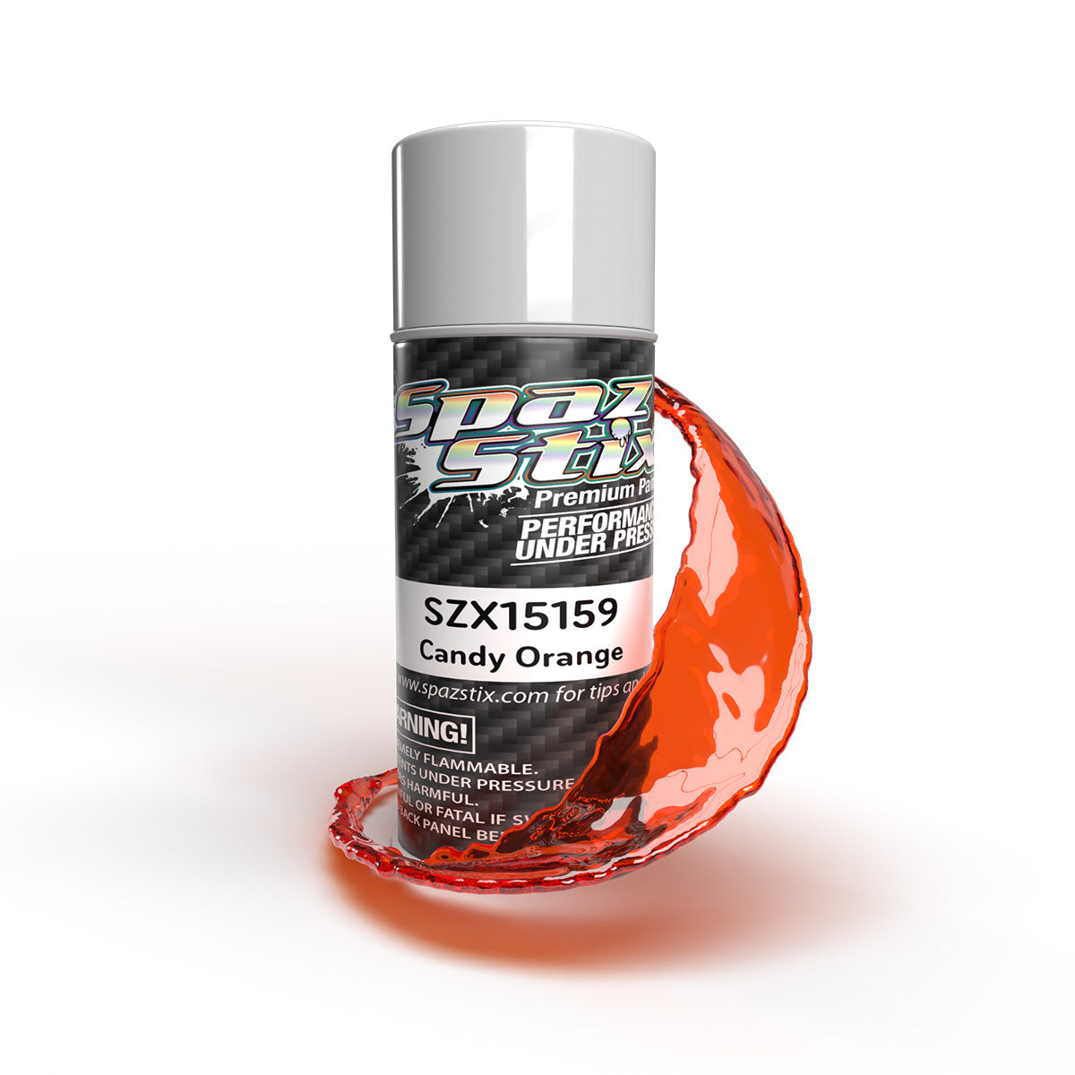 Spaz Stix Candy Orange Aerosol Paint, 3.5oz Can - SZX15159