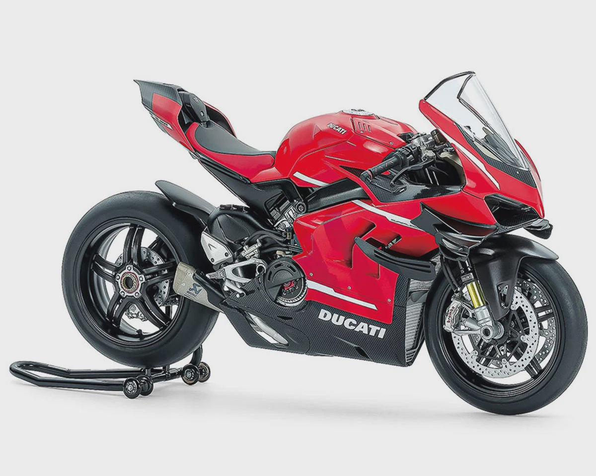 Tamiya 1/12 Ducati Superleggera V4 Motorcycle Model w/Racing Kit
