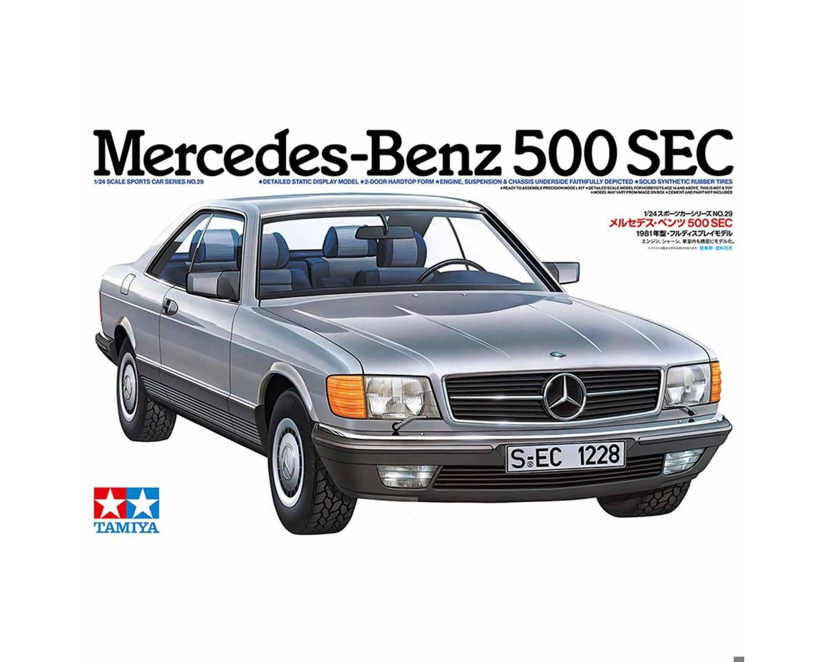 Tamiya 1/24 Mercedes-Benz 500 SEC Plastic Model Kit 24029