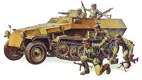 Tamiya 1/35 German Hanomag SdKfz Plastic Model Plastic Model Kit 35020
