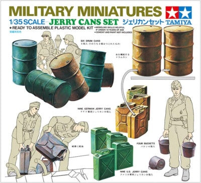 Tamiya 1/35 Jerry Can Set Plastic Model Kit 35026