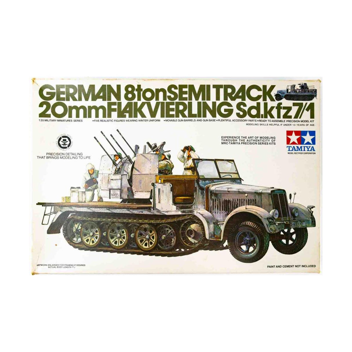 Tamiya 1/35 German 8T Half Track Sdkfz 7/1 Plastic Model Kit 35050
