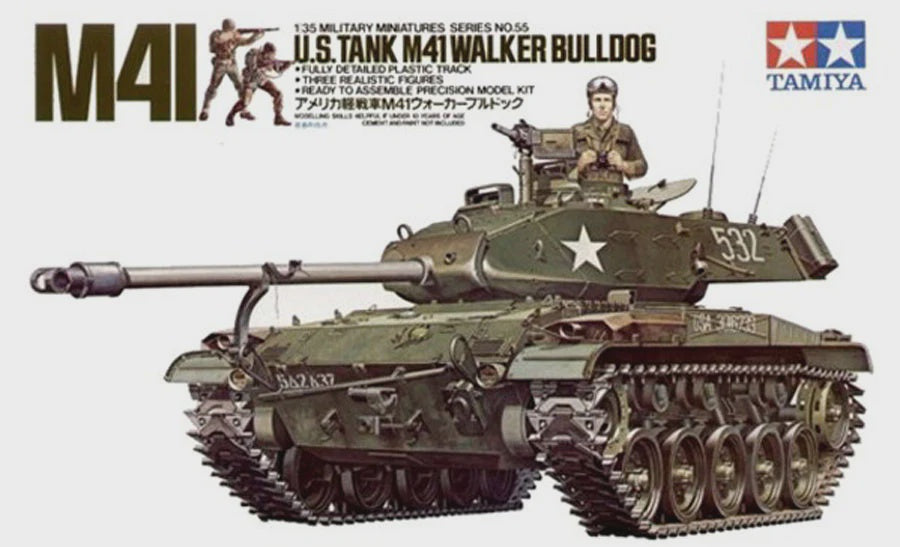 Tamiya 1/35 US M41 Walker Bulldog Plastic Model Kit 35055