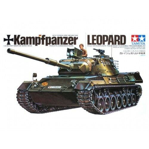 Tamiya 1/35 German Leopard Tank Plastic Model Kit 35064