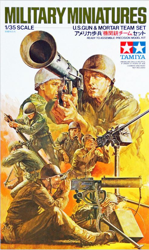 Tamiya 1/35 US Gun & Mortar Team Plastic Model Kit 35086