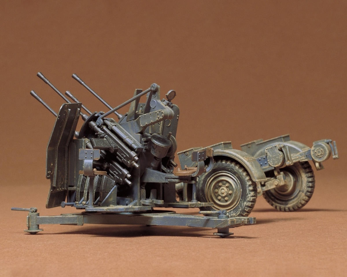 Tamiya 1/35 Flakvierling 38 2cm Flak Plastic Model Plastic Model Kit 35091