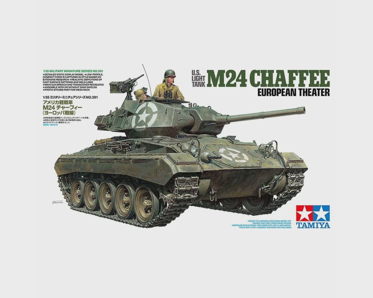 Tamiya 1/35 Chaffee Euro Theater Plastic Model Kit 35391