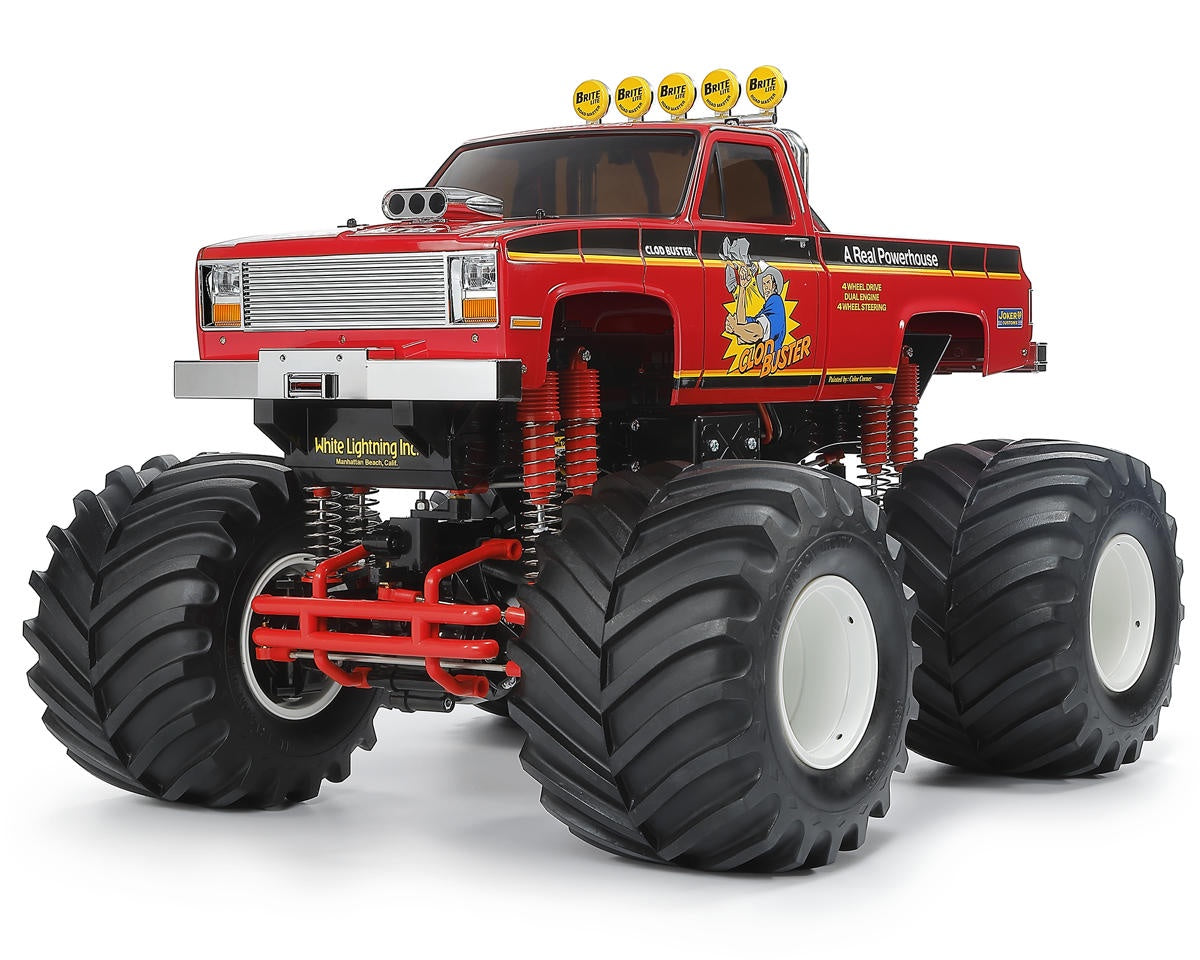 Tamiya Clod Buster 4WS 1/10 4WD Monster Truck Kit (Red) (2026)