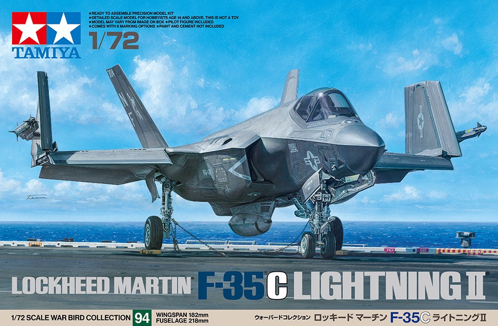 Tamiya F-35C Lightning II Fighter 1/72 Plastic Model Kit