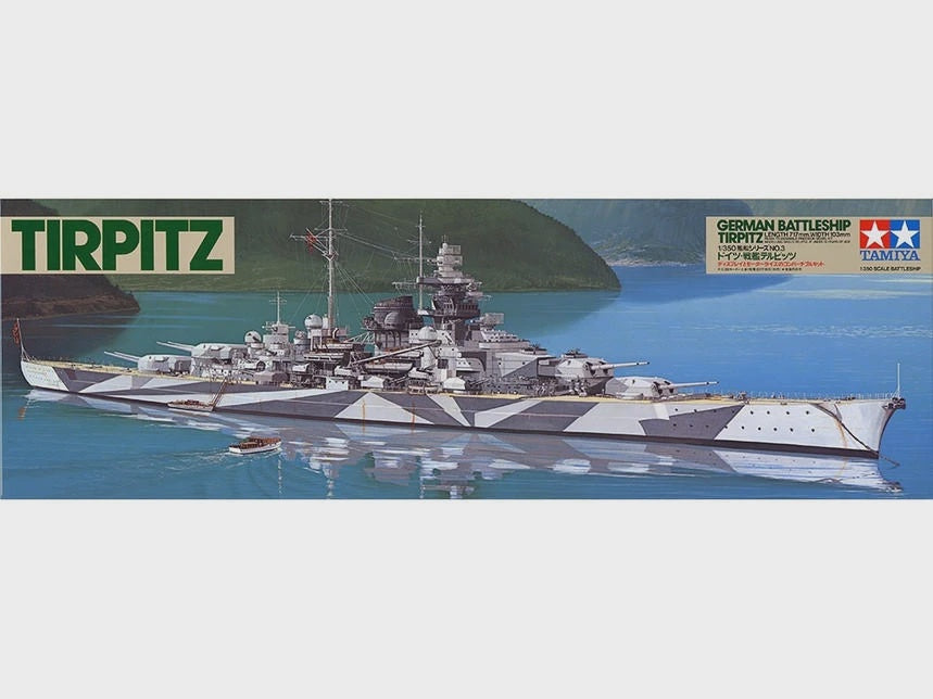 Tamiya 1/350 Battleship Tirpitz Plastic Model Kit 78015