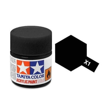 Tamiya Acrylic Mini X1, Black - TAM81501