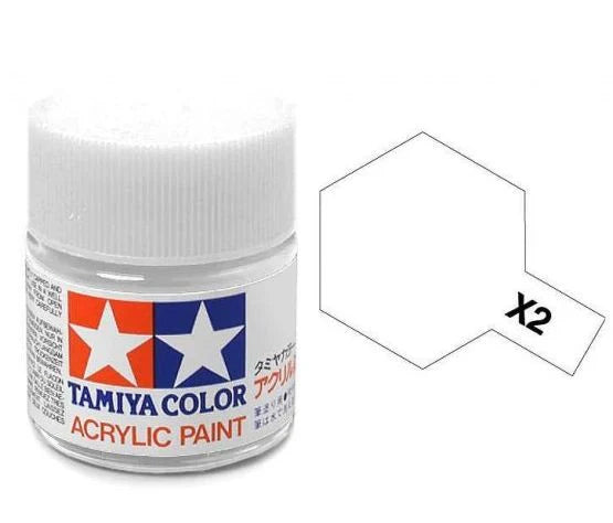 Tamiya Acrylic Mini X2, White - TAM81502