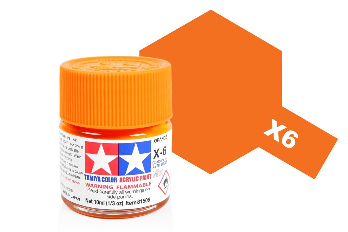 Tamiya Acrylic Mini X6, Orange - TAM81506