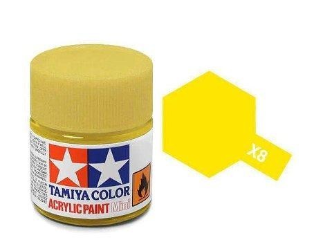 Tamiya Acrylic Mini X8, Lemon Yellow - TAM81508