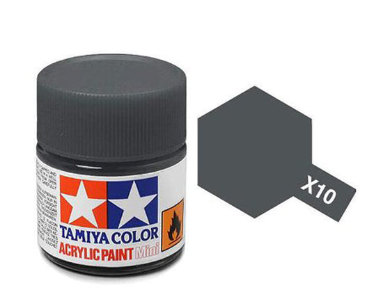 Tamiya Acrylic Mini X10, Gun Metal - TAM81510